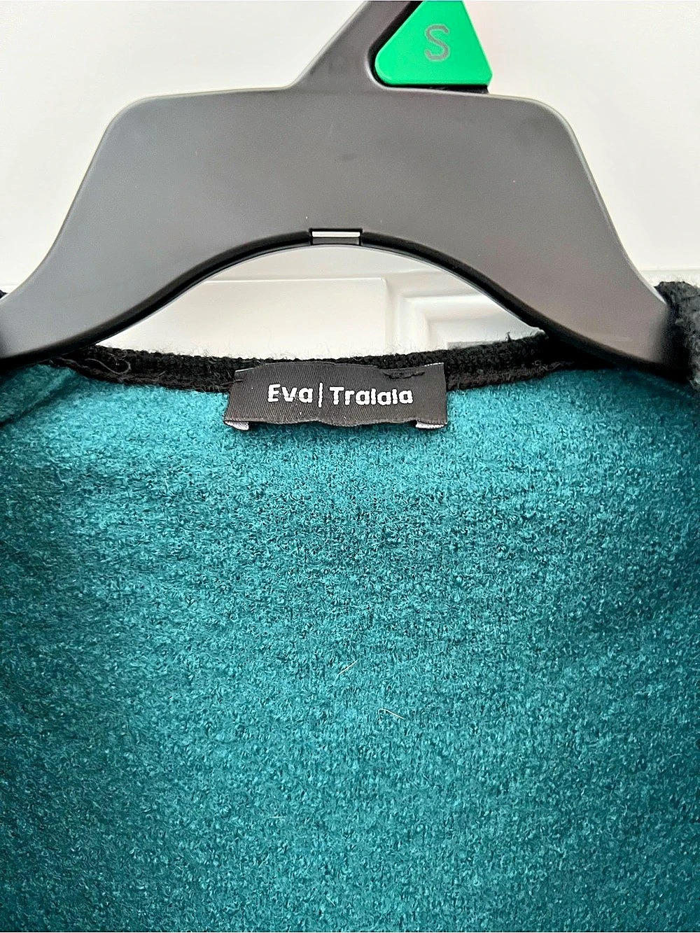 Eva Tralala Veste Rizeli Teal Open Front Jacket Small - Picture 2 of 8